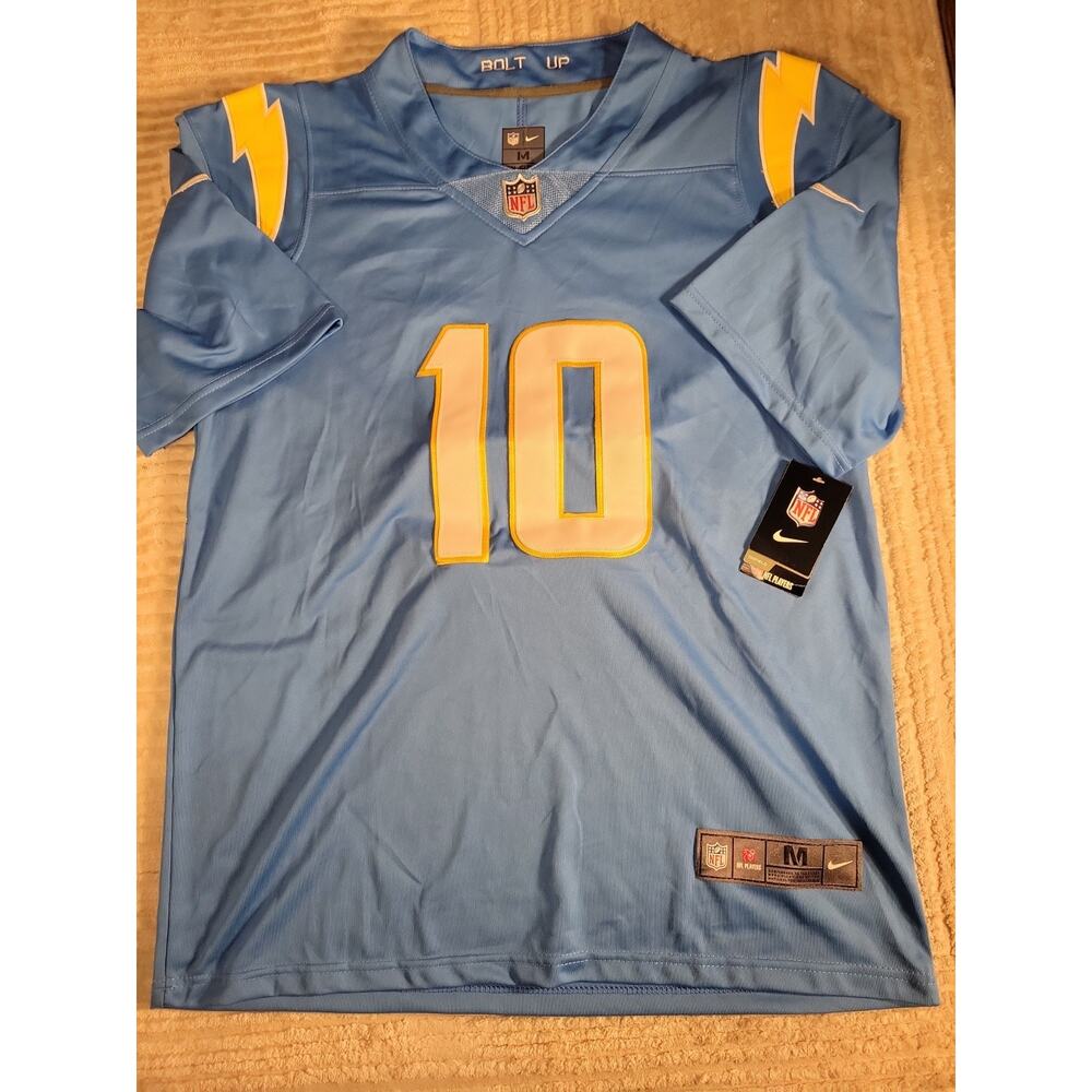 Nike Justin Herbert Los Angeles Chargers Football Jersey Mens Medium Adult NWT - Picture 2 of 11